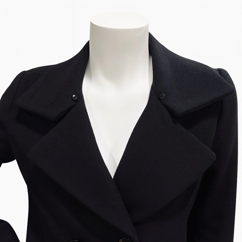 Robert Phillipe New York Quilted Wool-Blend Coat | Double-Breasted | Size M
